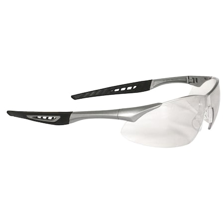 Radians Safety Glasses, Anti-Fog, Clear Lens, Silver Frame, 1 PR RK6-11